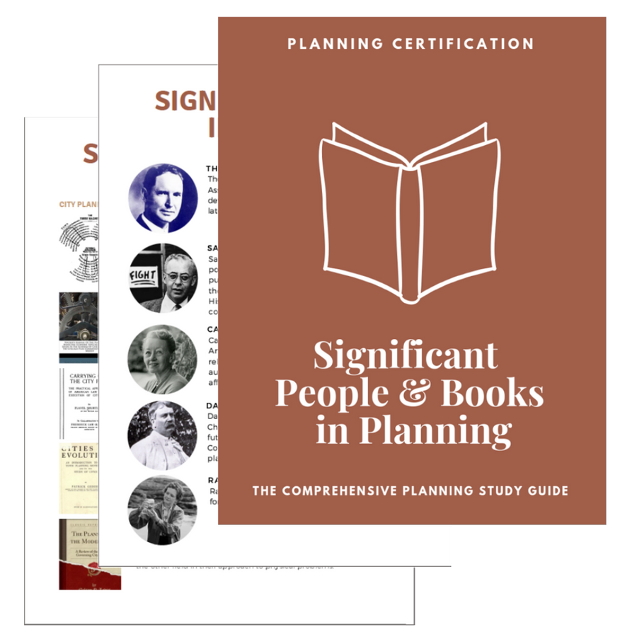 AICP Significant People & Books in Planning Study Guide